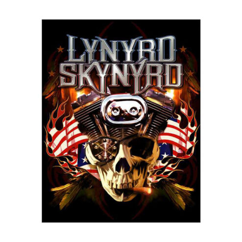 Lynyrd Skynyrd Schedel - metalen bord