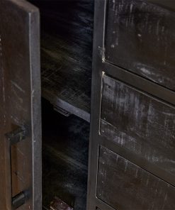 Morada dressoir industrieel zwart 210cm