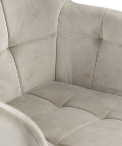 Smooth eetkamerstoel velvet champagne