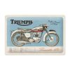 Triumph Bonneville - metalen bord