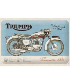 Triumph Bonneville - metalen bord