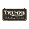 Triumph Hout - metalen bord