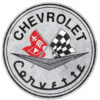 Chevrolet Corvette dome - metalen bord