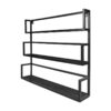 Farrow wandplank vintage zwart 3 planken