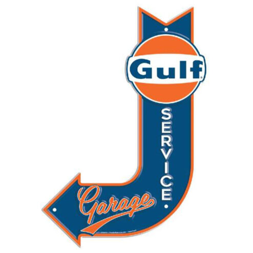 Gulf Garage pijl - metalen bord