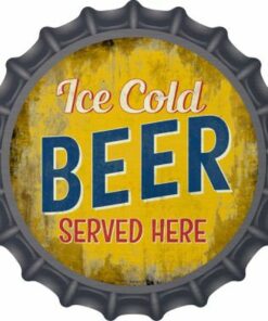 Ice Cold Beer - metalen bord
