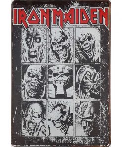 Iron Maiden eddy - metalen bord