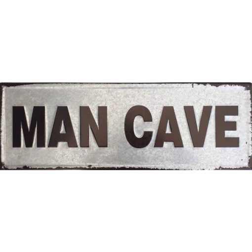 Man Cave XL - metalen bord