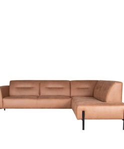 Bank Napoli 2.5-Zits + Ottomane Cognac Micro Suede