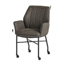 Viola-eetkamerstoel-op-wielen-antraciet