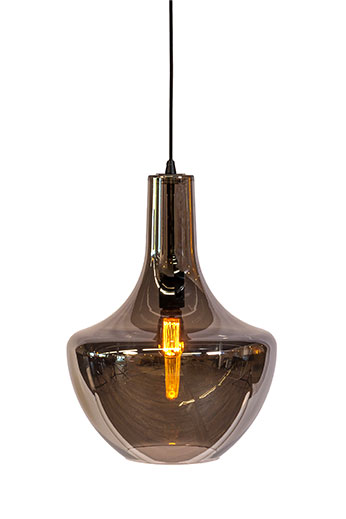 Lume Hanglamp 1-lichts smoke glas