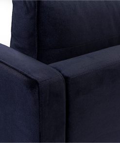 Tiko 1 zits fauteuil Velvet blauw