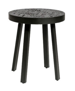 Hocksley Bijzettafel rond 45 cm zwart