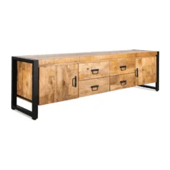 Britt tv meubel industrieel 2 deuren – 4 lades 200cm