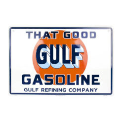 Gulf Gasoline Refining company - metalen bord