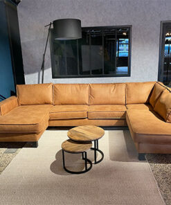 Ronny loungebank 3-zits met ottomane en verlengde sofa