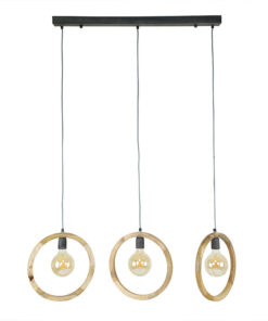 Wirsto 3-lichts hanglamp mangohout