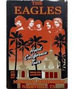 The Eagles Hotel California - metalen bord
