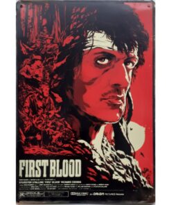 Rambo first blood - metalen bord