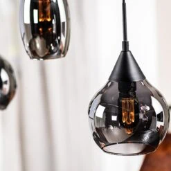 Spix Hanglamp 5-lichts smoke glas