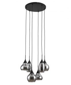 Spix Hanglamp 6-lichts smoke glas
