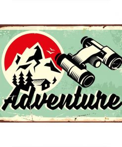 Adventure - metalen bord