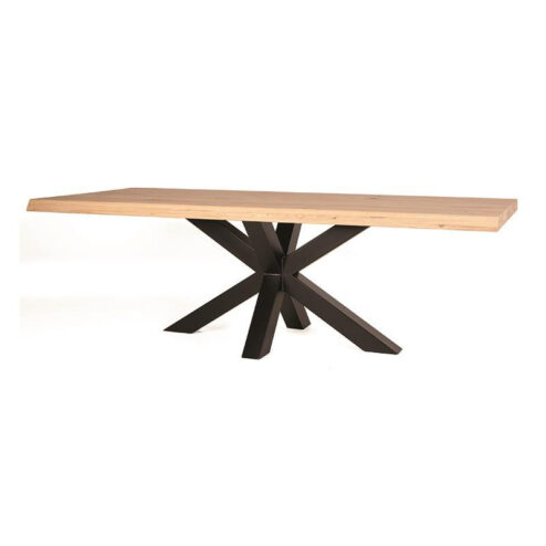 Eleonora Ovide Boomstam tafel eikenhout spinpoot 200cm