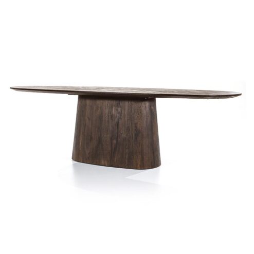 Eleonora eettafel Aron ovaal 200x110 bruin