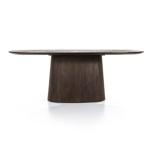 Eleonora eettafel Aron ovaal 200x110 bruin