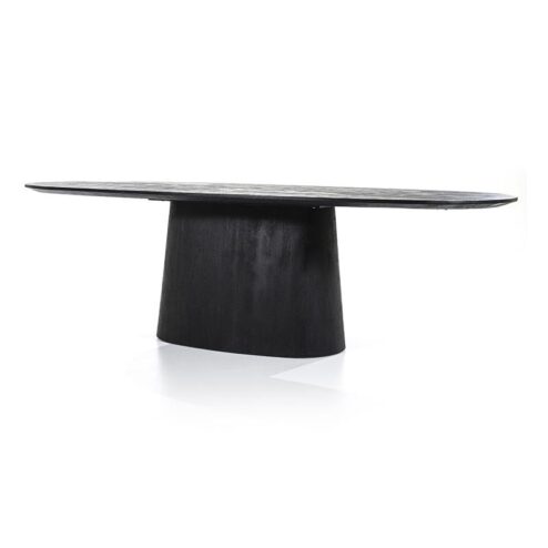 Eleonora eettafel Aron ovaal 250x110 zwart