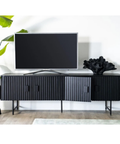 Eleonora tv meubel Remi 4-drs. 170cm zwart