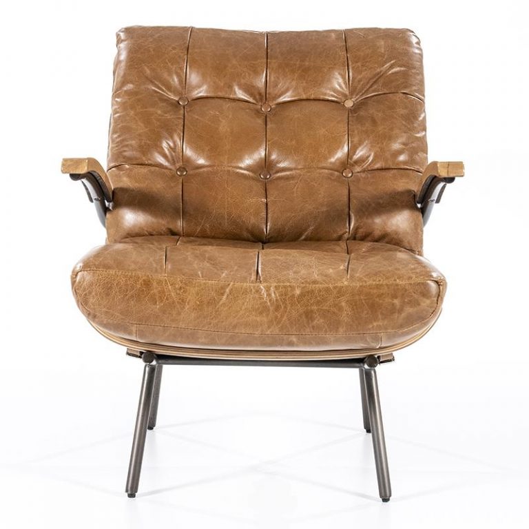 Fauteuil Bastiaan Cognac Java Leder