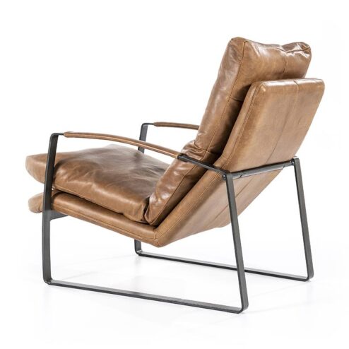 Fauteuil Lex - cognac vintage leer