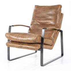 Fauteuil Lex - cognac vintage leer