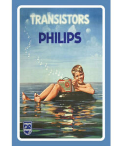 Philips Transistors - metalen bord