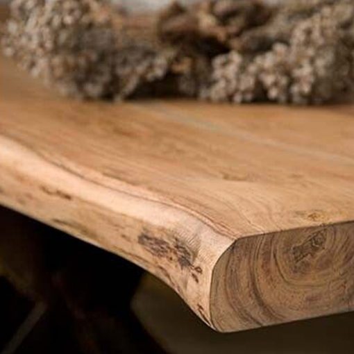 Tiago Boomstam Eettafel met spinpoot rechthoek acacia hout naturel 240x100