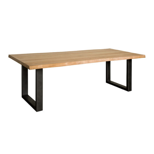 Tiago Eettafel met U poot rechthoek acacia hout naturel 200x100