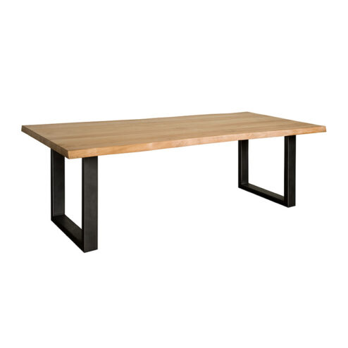 Tiago Eettafel met U poot rechthoek acacia hout naturel 240x100