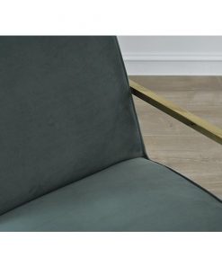Velours fauteuil Abby turquoise