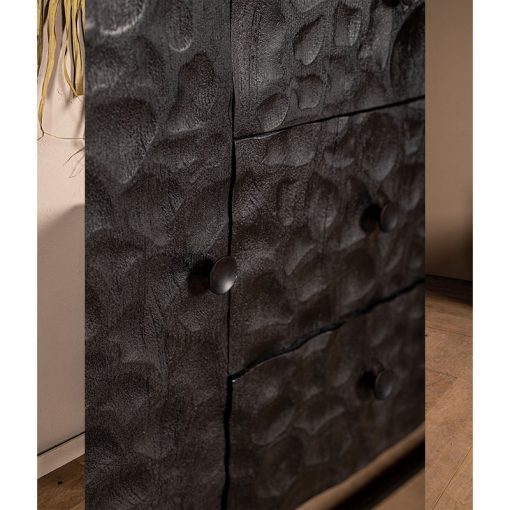Lara dressoir industrieel zwart 120cm
