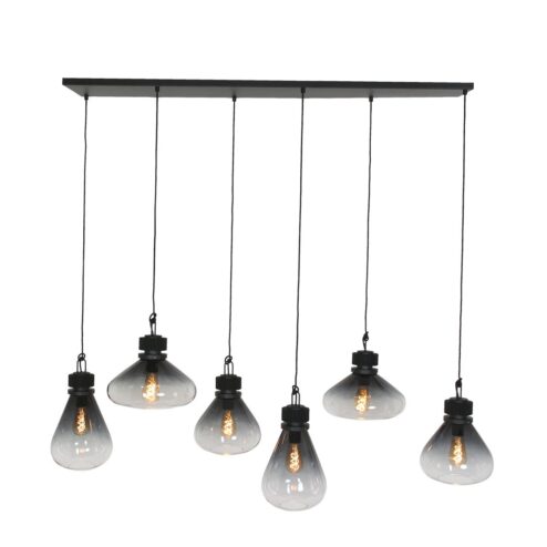 Demeter Hanglamp 6-lichts glas E27