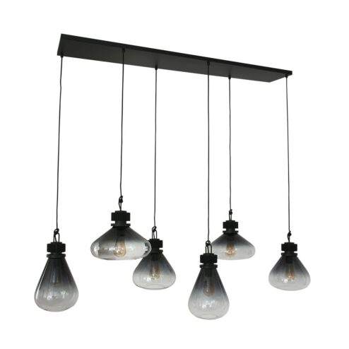 Demeter Hanglamp 6-lichts glas E27