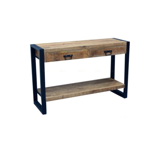 Nelly sidetable 2 lades industrieel 120cm