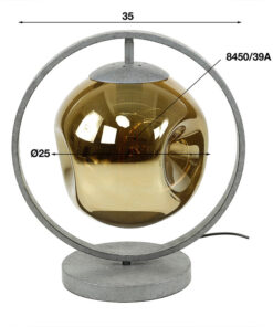 Solaro 1-lichts tafellamp industrieel