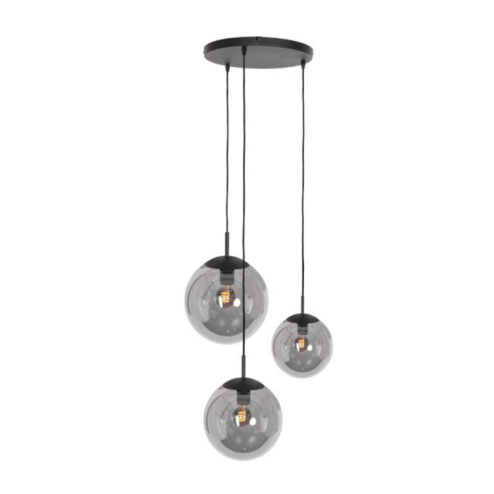 Hera Plafondlamp 3-lichts getrapt smoke mirror