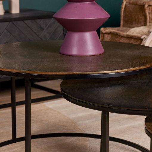 Roxa salontafel set van aluminium 2 kleuren