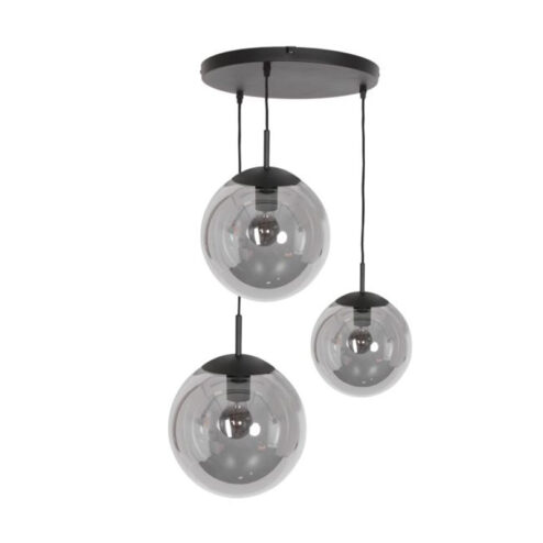 Hera Plafondlamp 3-lichts getrapt smoke mirror