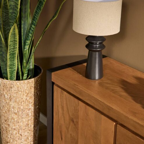 Dressoir mangohout Britt industrieel - 160cm