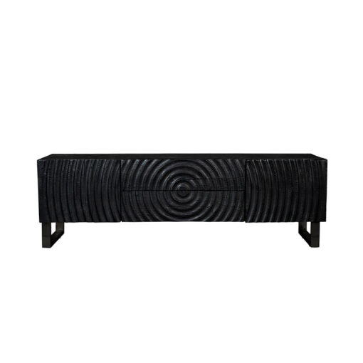 Dutchbone Coals tv meubel zwart 180cm