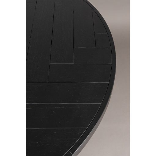 Dutchbone Eetkamertafel Class zwart rond 120cm